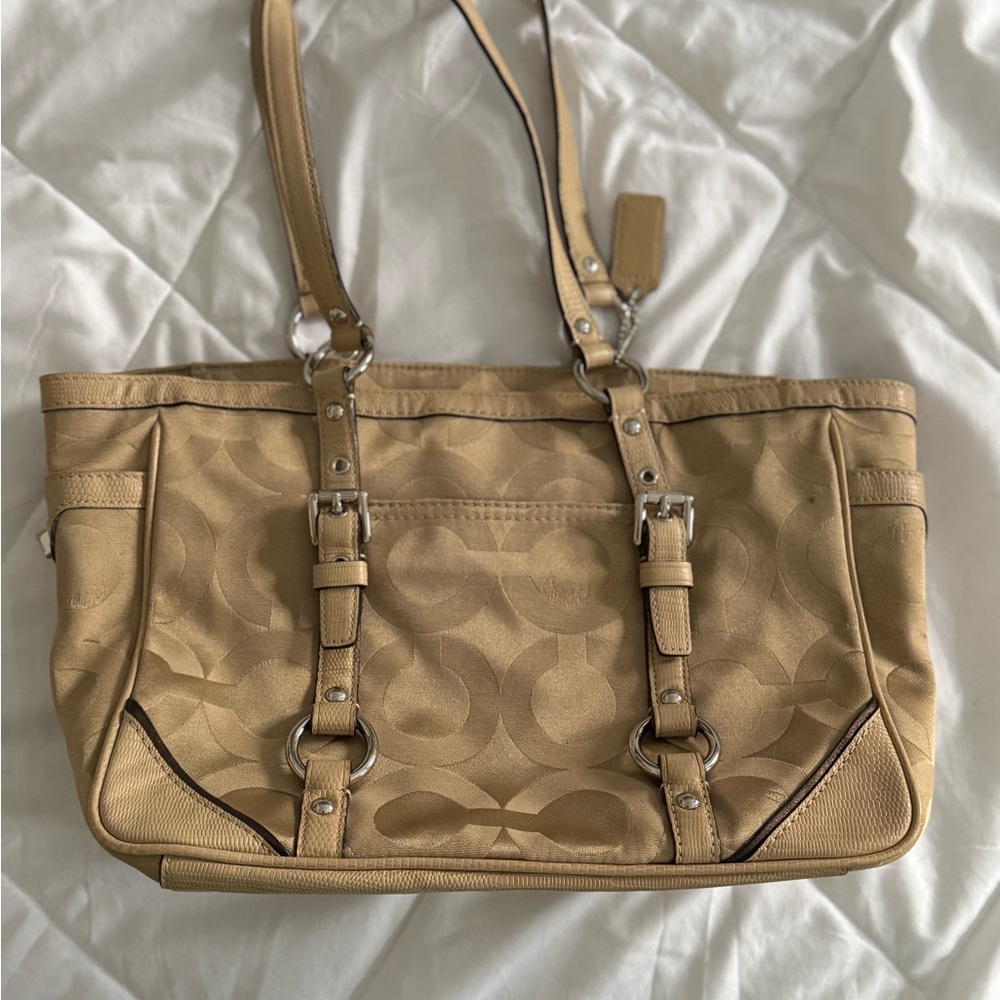 Coach Tan Tote Bag